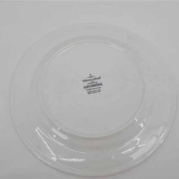 Set of 2 Villeroy & Boch Naif Christmas Dinner Plate Laplau 10.5 in diameter - Picture 9 of 11